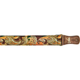 The Whiskey River Brown Paisley Guitar Strap - Vtar Vegan Guitar Straps