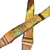 The Summer of Love Pink Paisley Guitar Strap - Vtar Vegan Guitar Straps