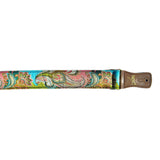 The Sweet Dreams Pink & Blue Paisley Guitar Strap - Vtar Vegan Guitar Straps