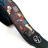 The Highway to Hell Guitar Strap (American Traditional Tattoo Collection) - Vtar Vegan Guitar Straps