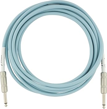 Fender Original Series Instrument Cable, 10', Daphne Blue