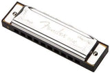 Fender Blues Deluxe Harmonica, Key of C, 10 Holes, Nickel Chrome, Includes Case, 0990701001