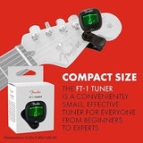 Fender FT-1 Pro Clip-On Tuner, For Electric, Acoustic & Bass Guitars & Ukuleles, Black, 0239978000