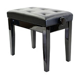 Prima Polished and Satin Adjustable Luxurious Piano Stool - 1to1 Music